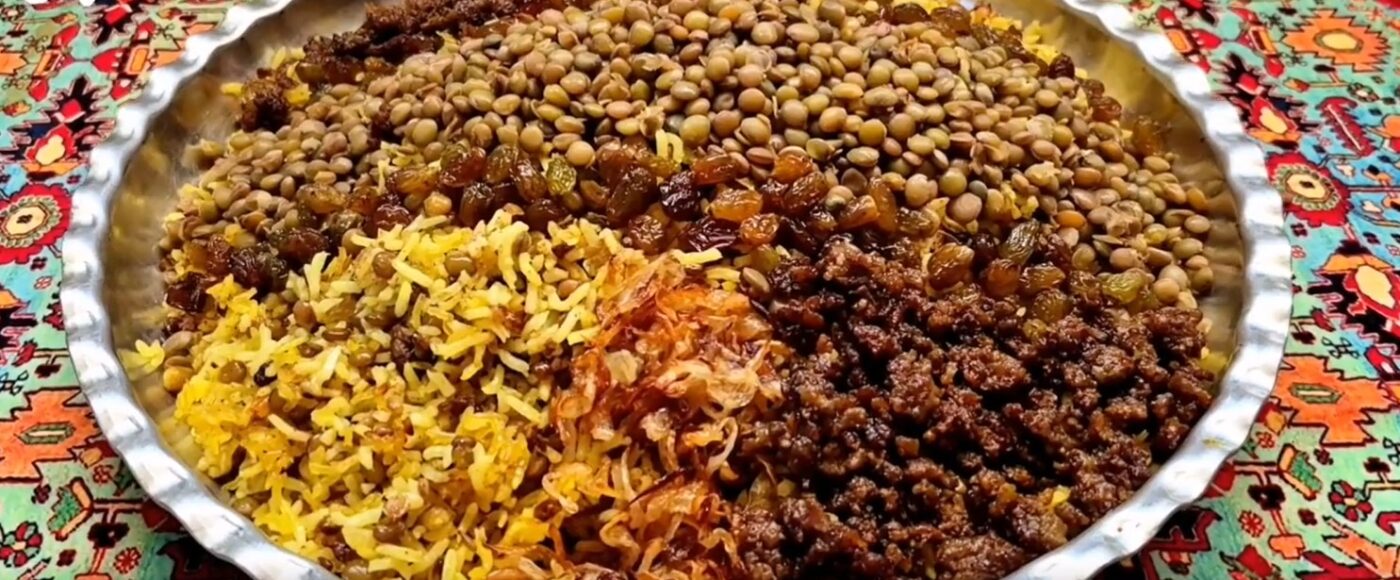 طرز تهیه عدس پلو خوشمزه و مجلسی با روش ساده و مرحله به مرحله